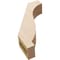 Ekena Millwork 3-inch W x 10-inch D x 14-inch H Baker Rough Cedar Woodgrain TimberThane Knee Brace, Primed BRCUR03X10X14BKRRCPR - alternate 3